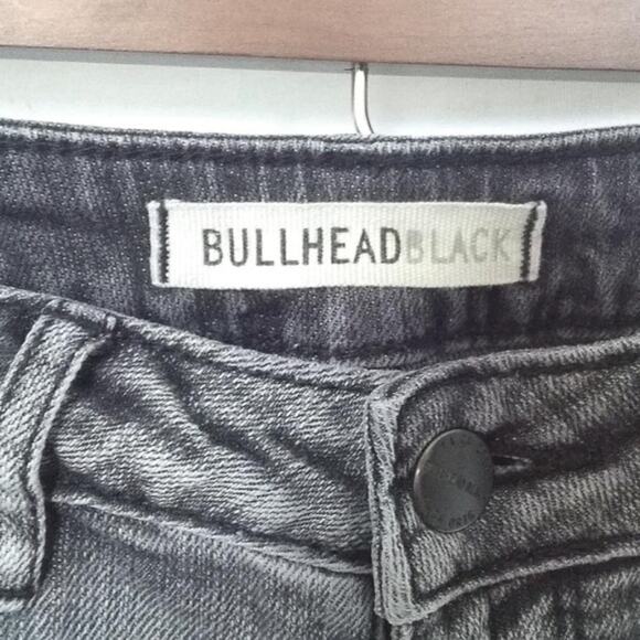 BullHead Black Gray Ankle Zip Skinny Jeans Size 5 - Picture 4 of 6